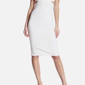 Alice + Olivia White Midi Dress